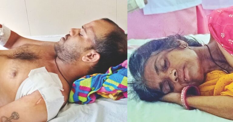 देवास रोड पर कार ने बाइक को मारी टक्कर, मां-बेटे गंभीर घायल