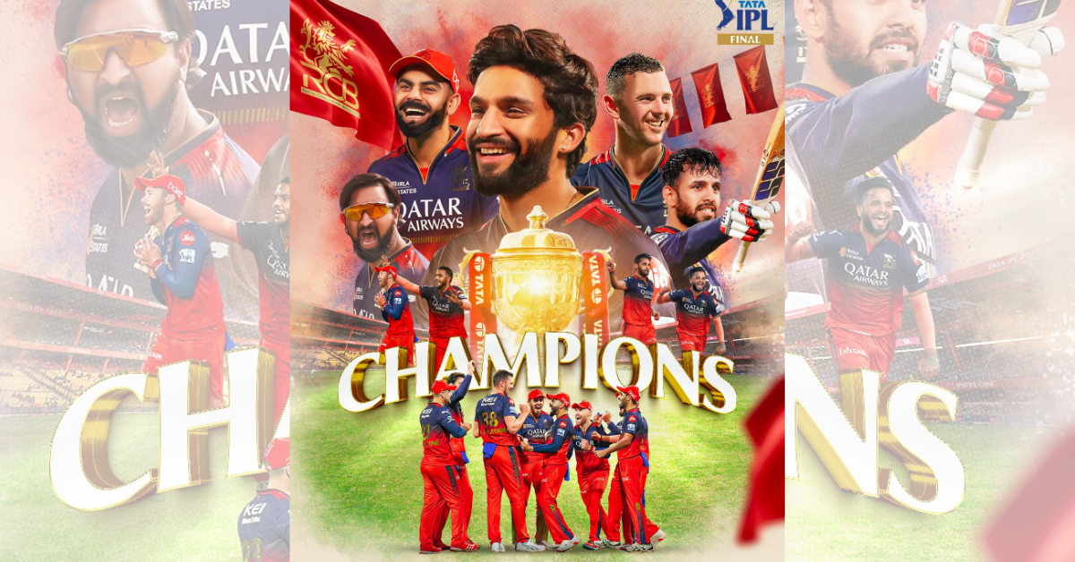RCB ने पहली बार IPL 2025 का खिताब जीता, बनकर आठवीं चैंपियन टीम!